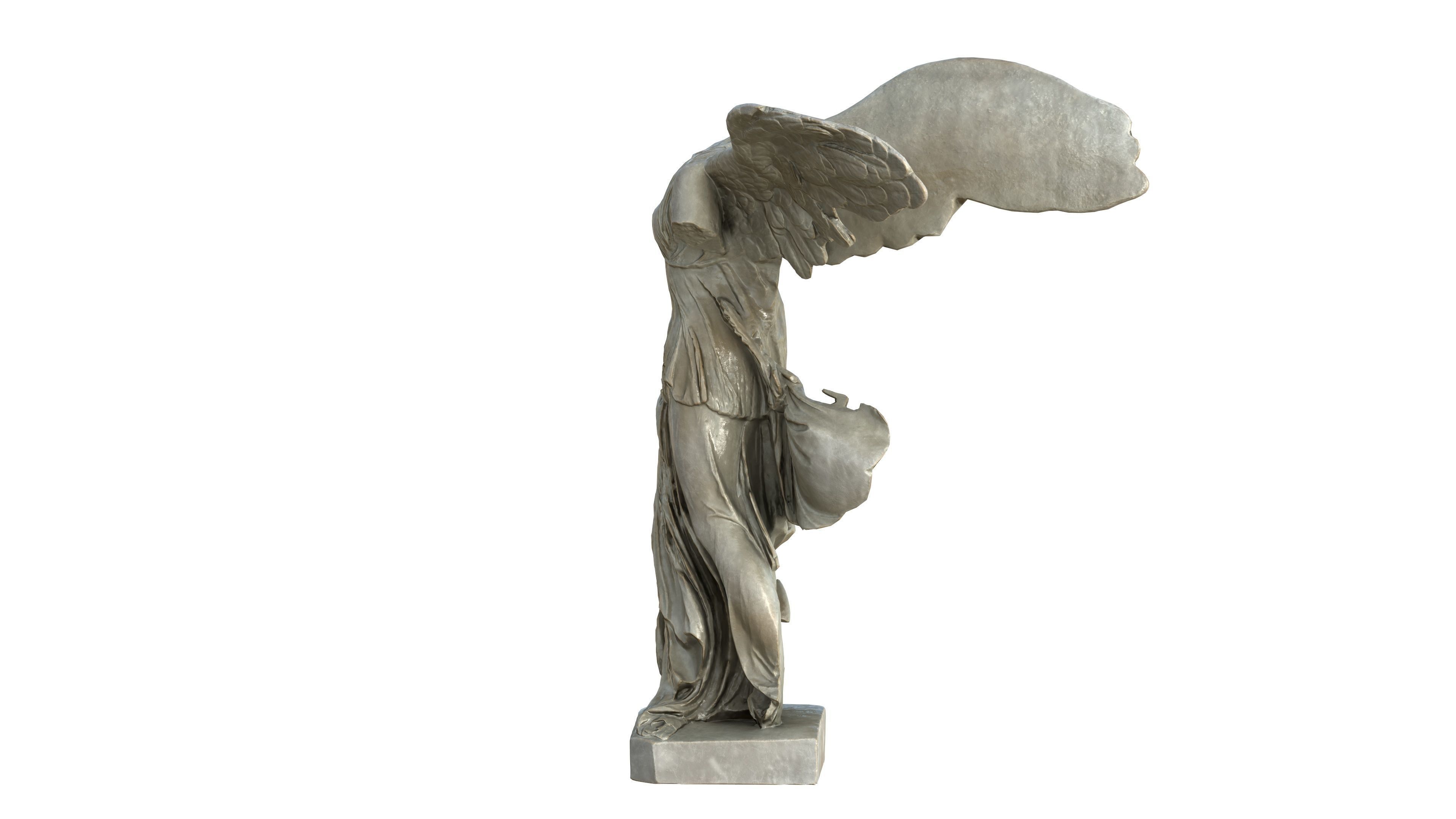 Statue 04 Low-poly 3D model_14