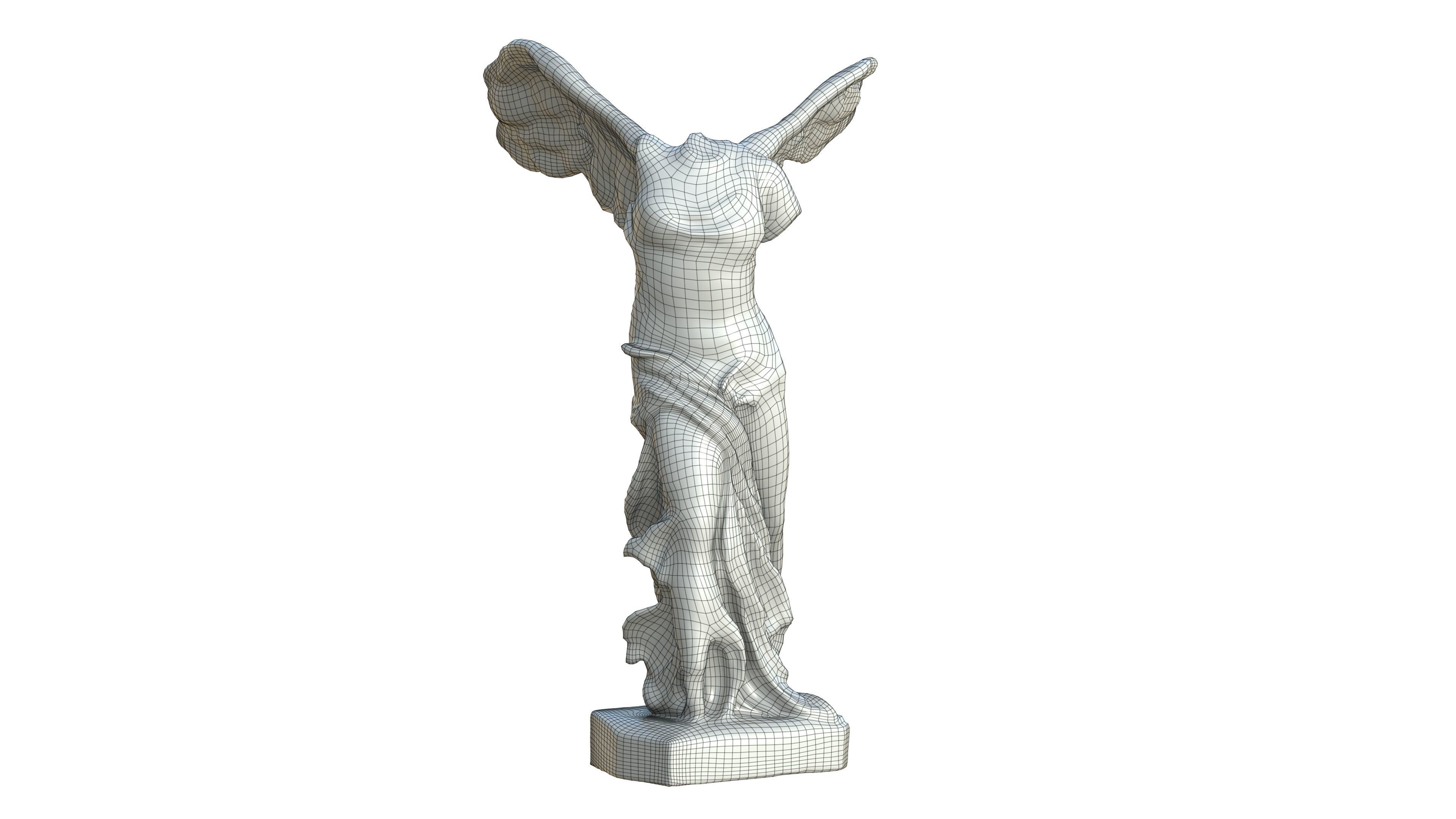 Statue 04 Low-poly 3D model_20