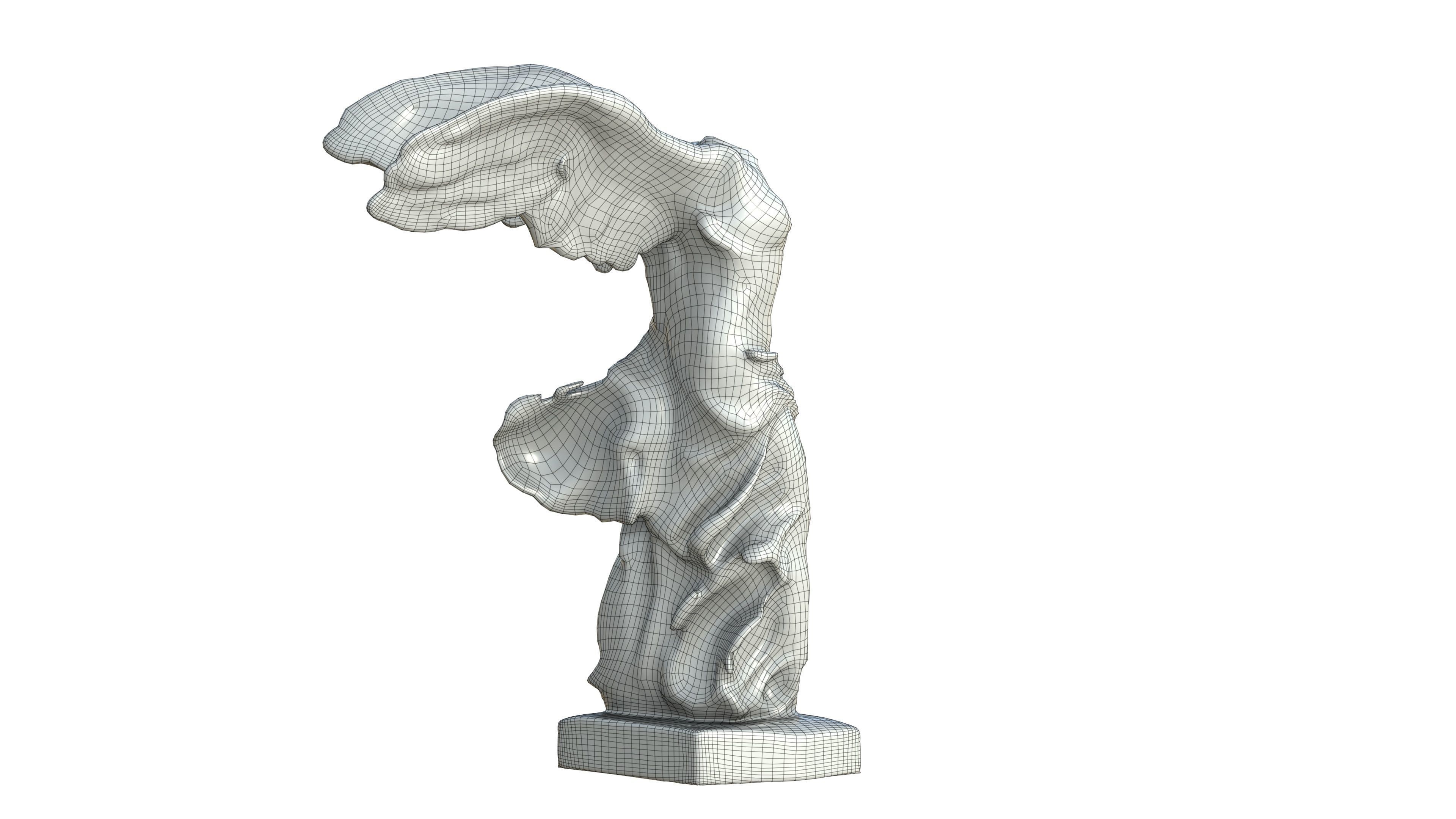 Statue 04 Low-poly 3D model_24