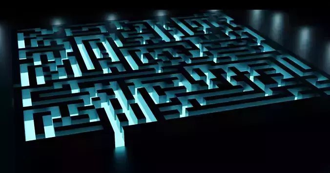 Magical Maze v2 Low-poly 3D model