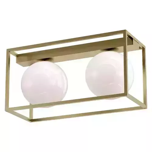 vallaspra-97792 two light fixtures in gold frame