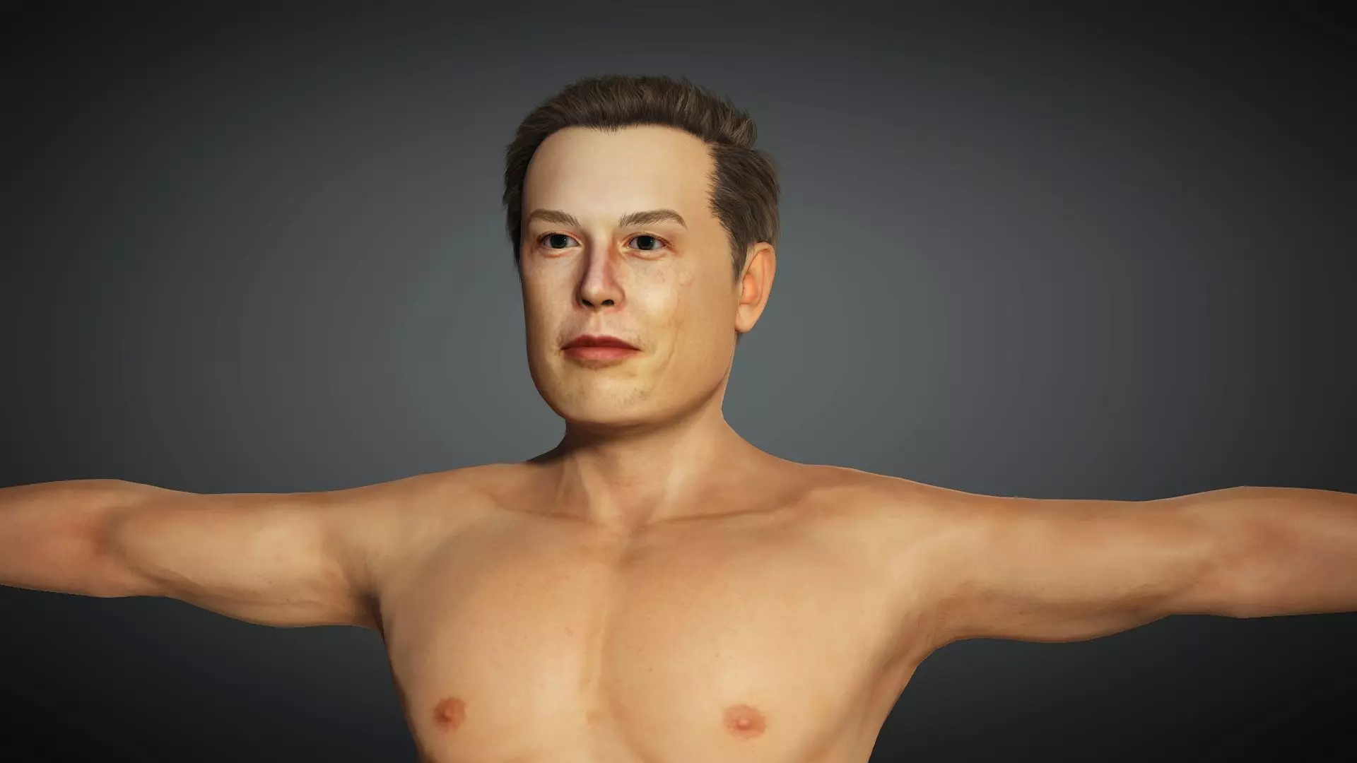 Elon Musk rigged 3D model_0