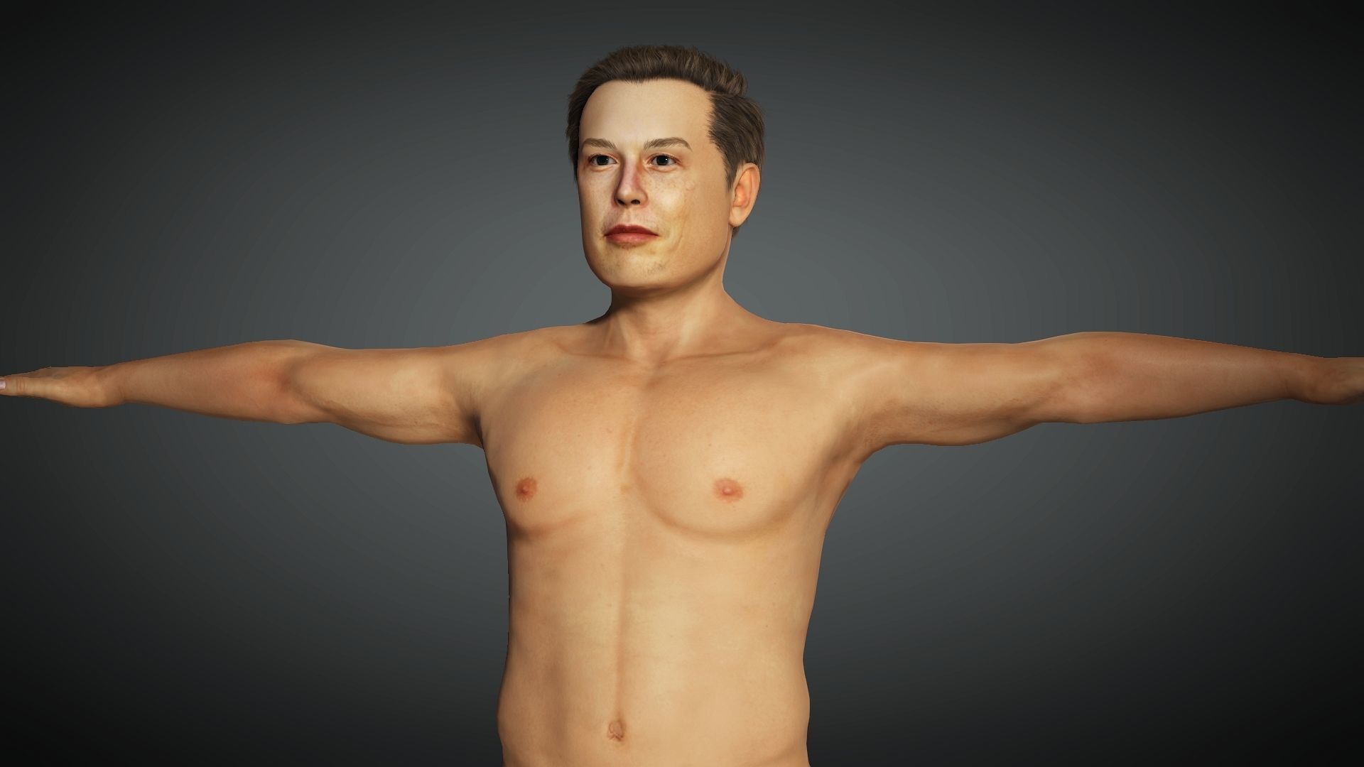 Elon Musk rigged 3D model_4