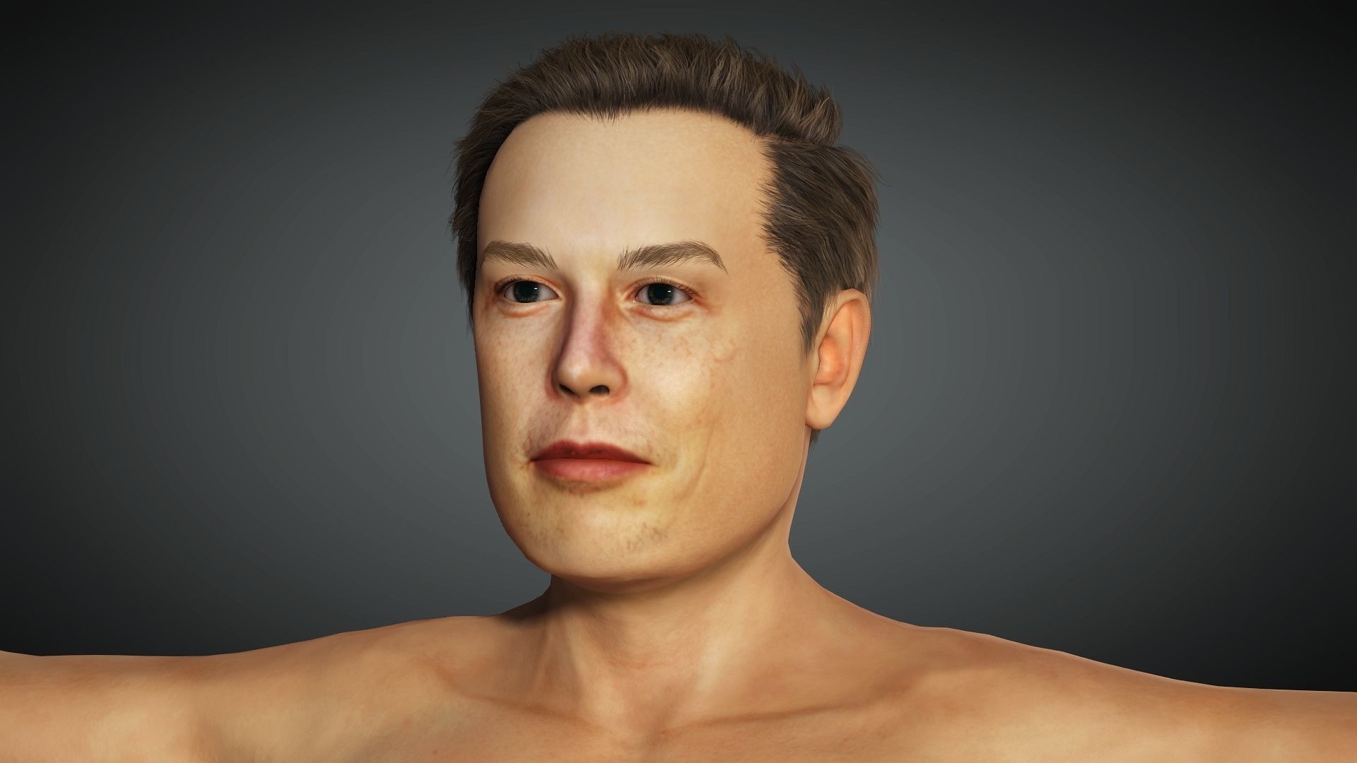 Elon Musk rigged 3D model_3