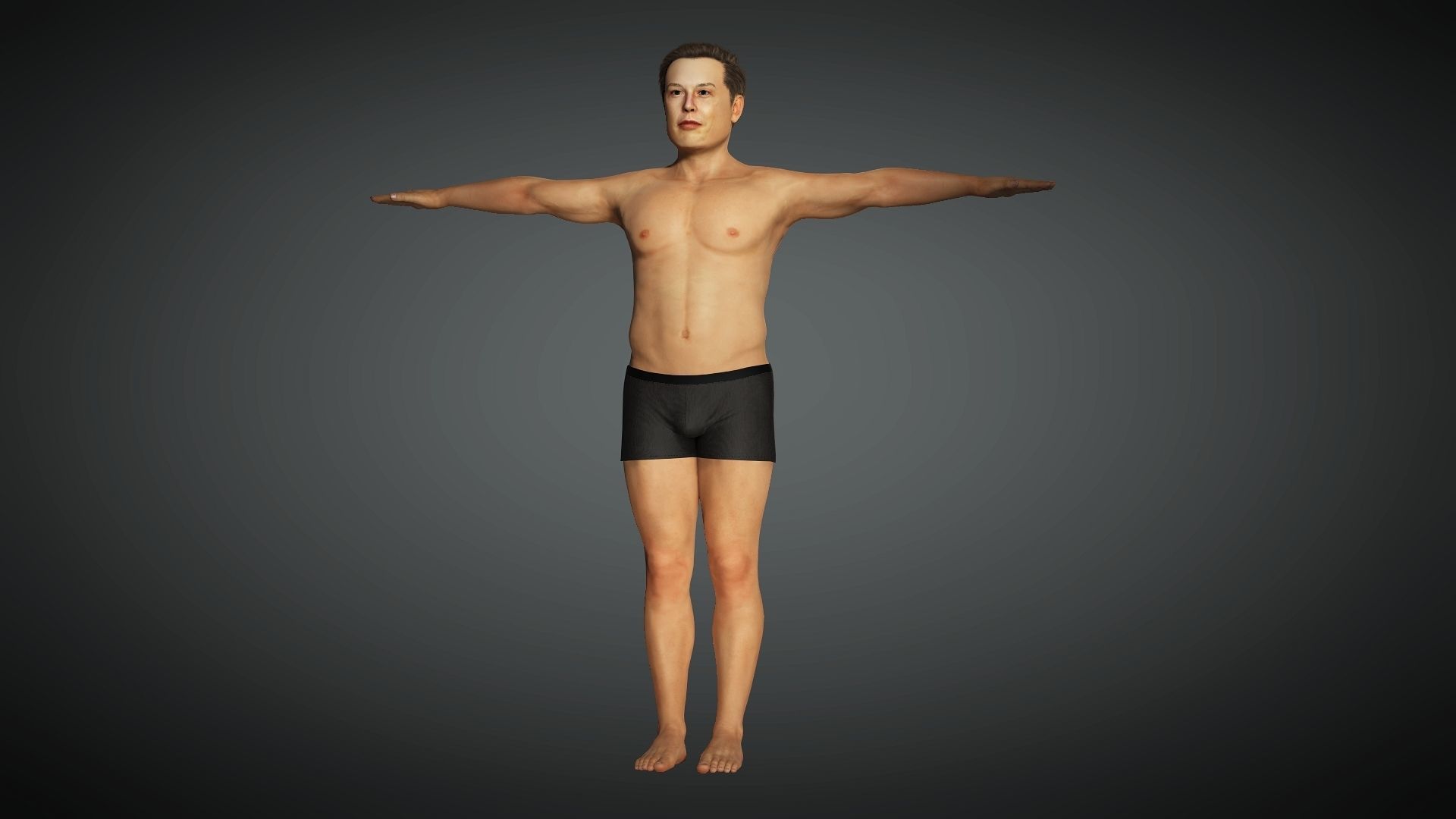Elon Musk rigged 3D model_1