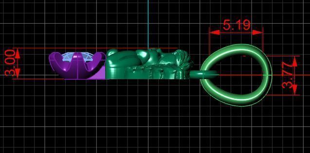 Angel pendant  3D print model_6