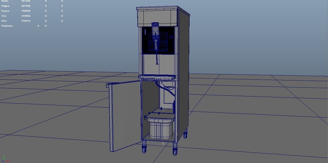 Milkshake machine 3D model_2