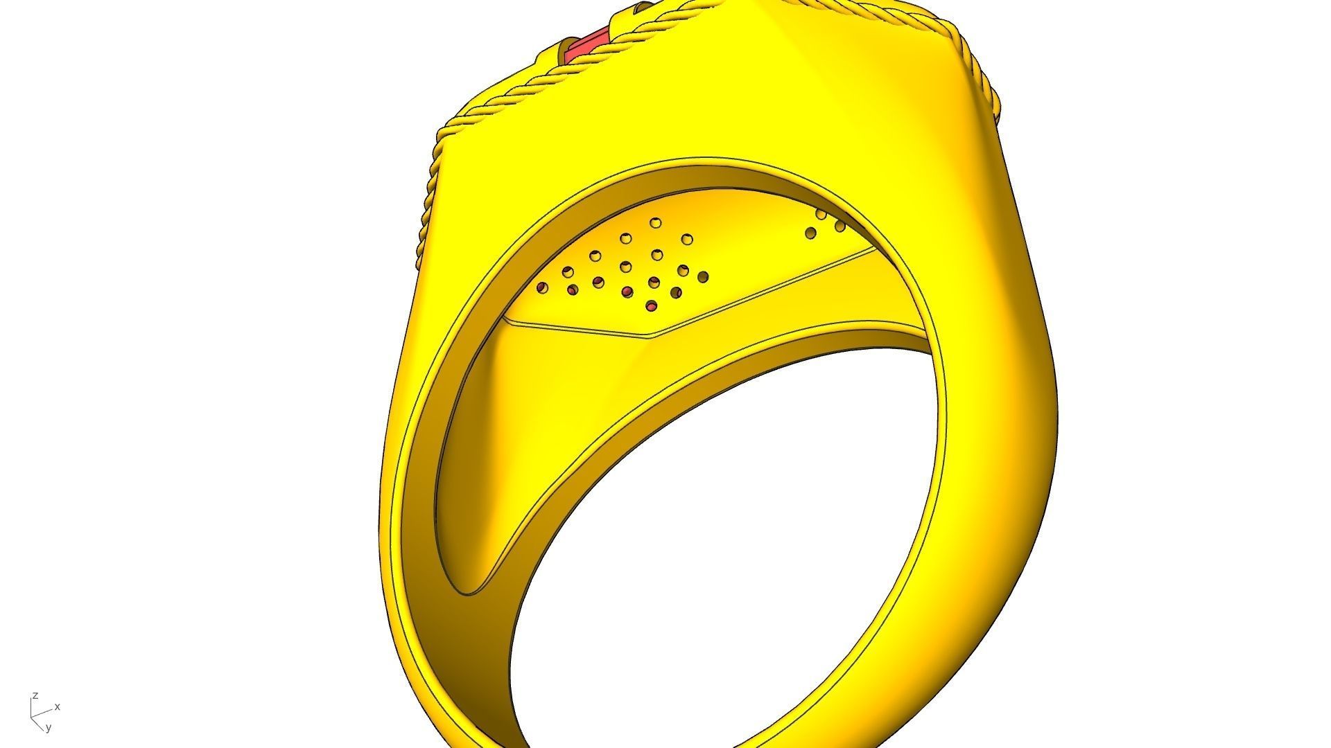 roayl crown ring stl verified  3D print model_11