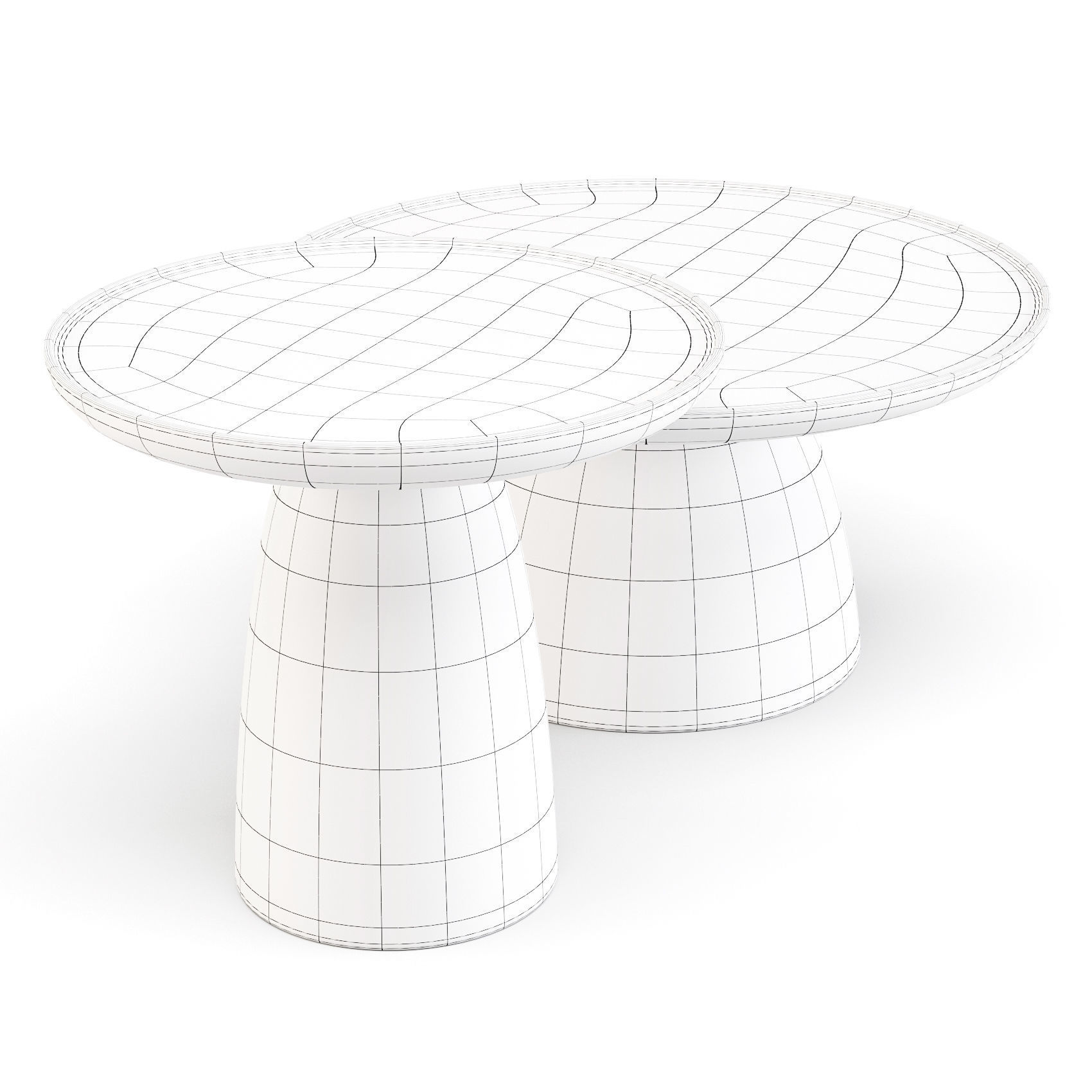Javorina Hrib - Coffee and Side Table 3D model_5