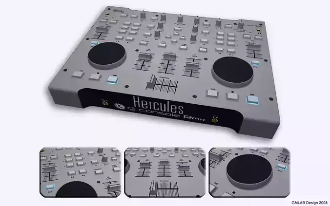 Hercules RMX DJ Controller Bryce 7 model 3D model