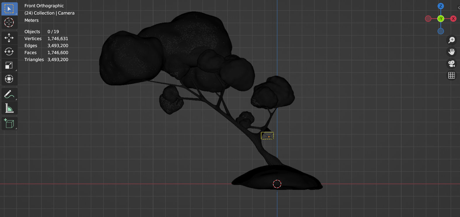 Low Poly Sculpt Tree Free 3D model Free for you Free low-poly 3D model_10