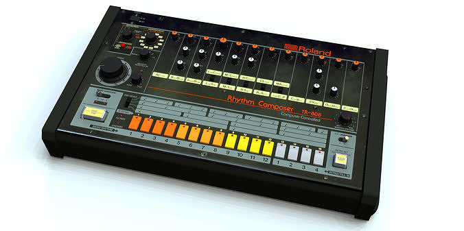 Roland-TR-808-Rhythm-Composer Bryce 7 model 3D model