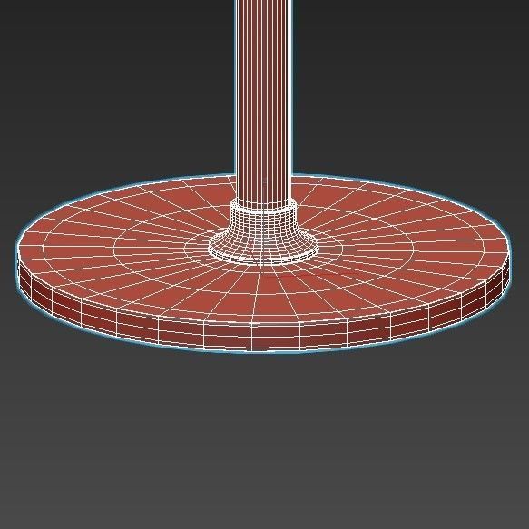 clas-fl floor lamp with brass base and glass shade 3D model_6