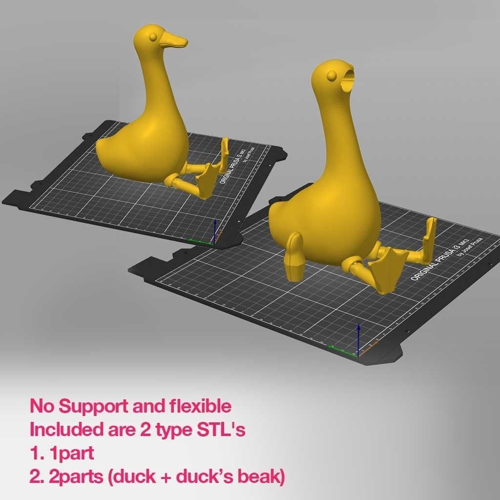Sitting Duck - 3d print - No support 3D print model_5