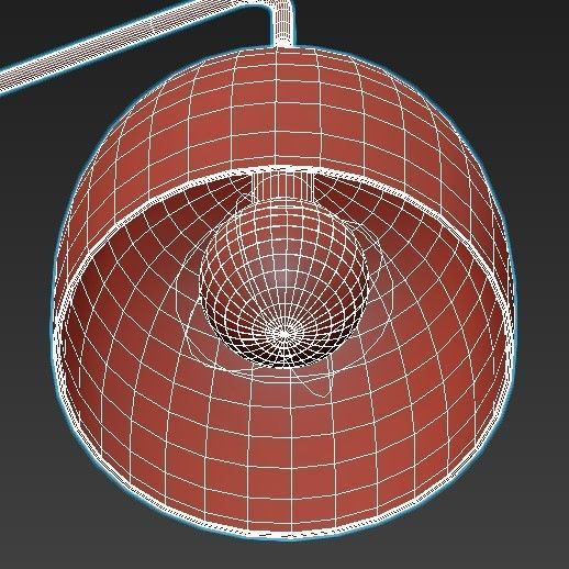 domee floor lamp with shade and base 3D model_4