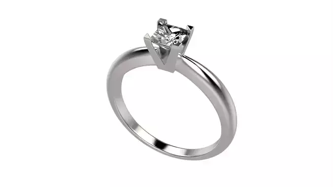Princess Engagement Ring All Size