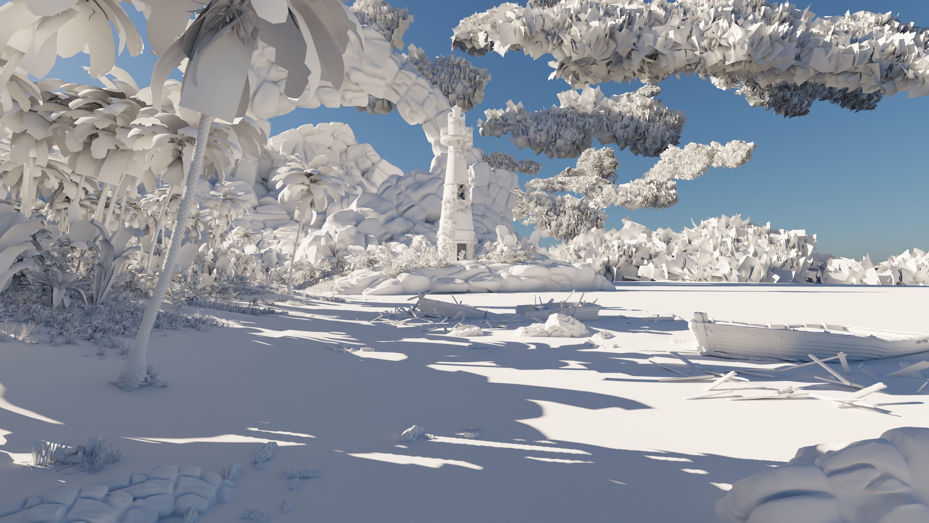 Beach Scene 3D model_12