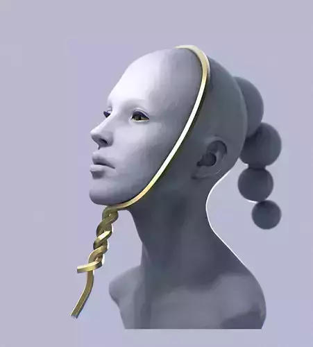 captive Nymph bust 3D print model