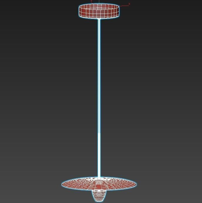 reflect pendant light with shade 3D model_2