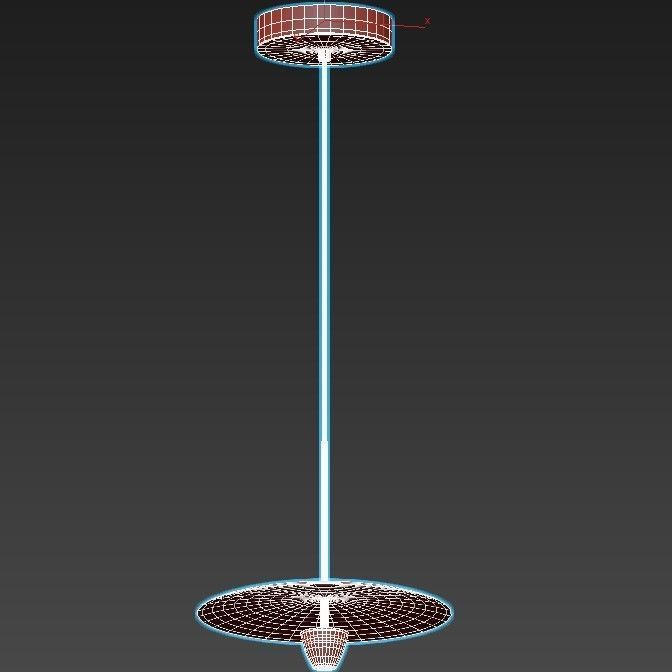 reflect pendant light with shade 3D model_3