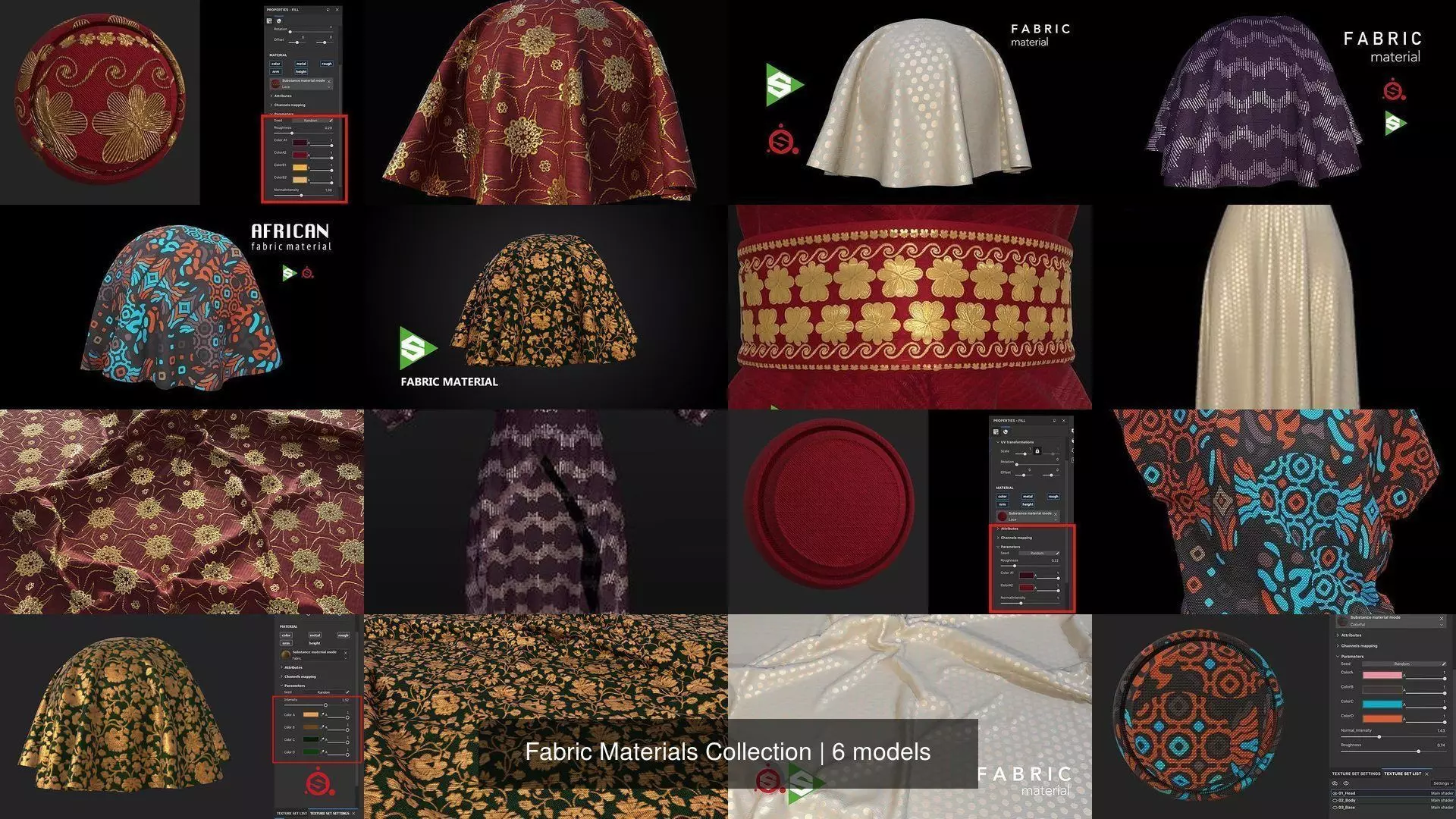 Fabric Materials Collection Texture_0