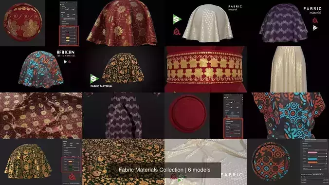 Fabric Materials Collection Texture