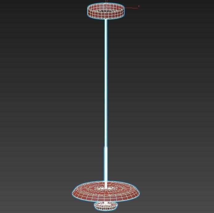 lucretia pendant light with shade 3D model_3