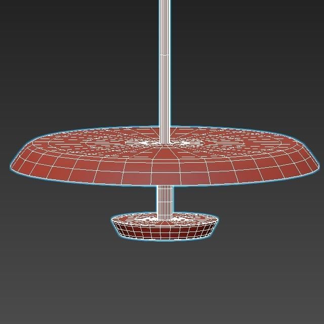 lucretia pendant light with shade 3D model_4