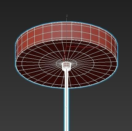 lucretia pendant light with shade 3D model_5