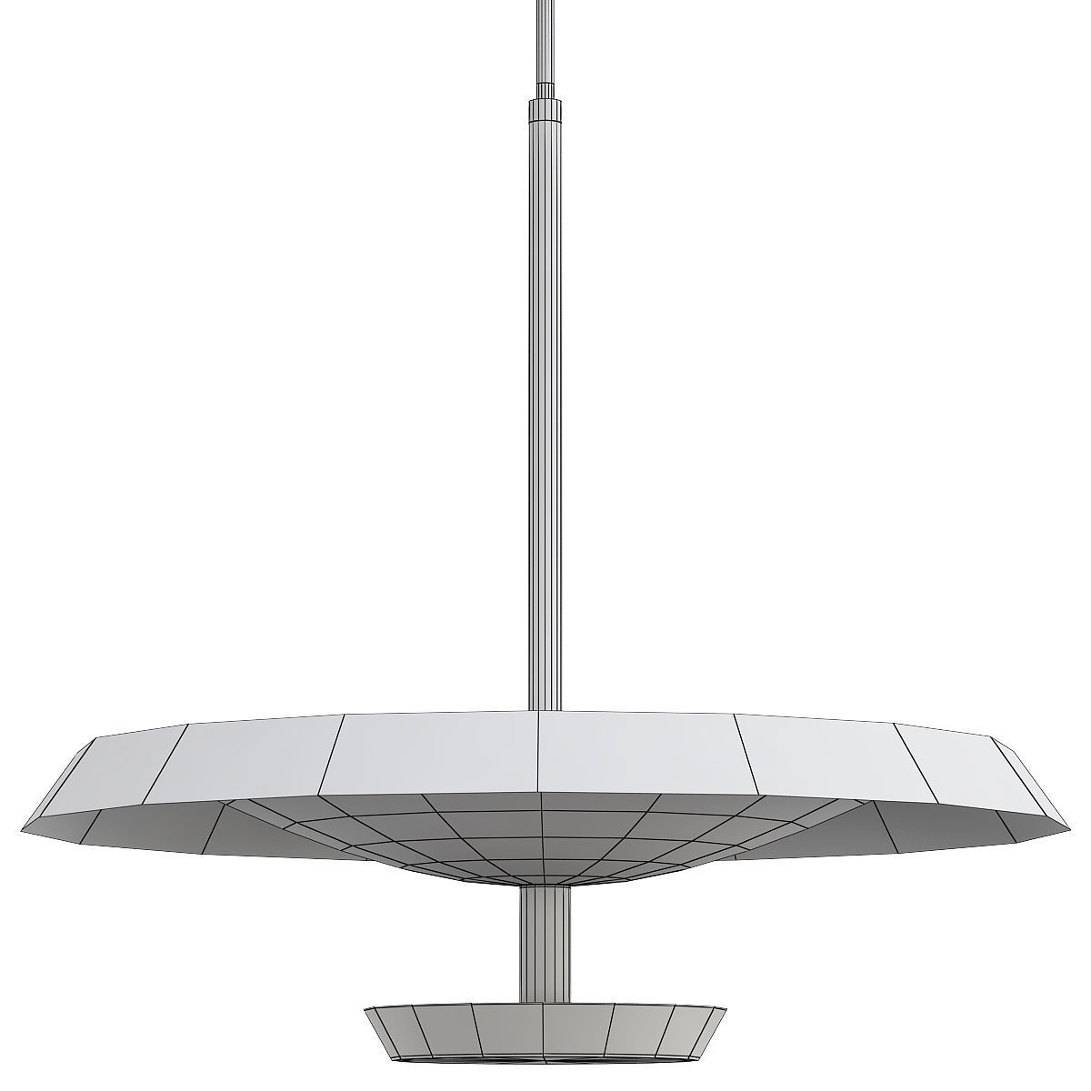 lucretia pendant light with shade 3D model_1