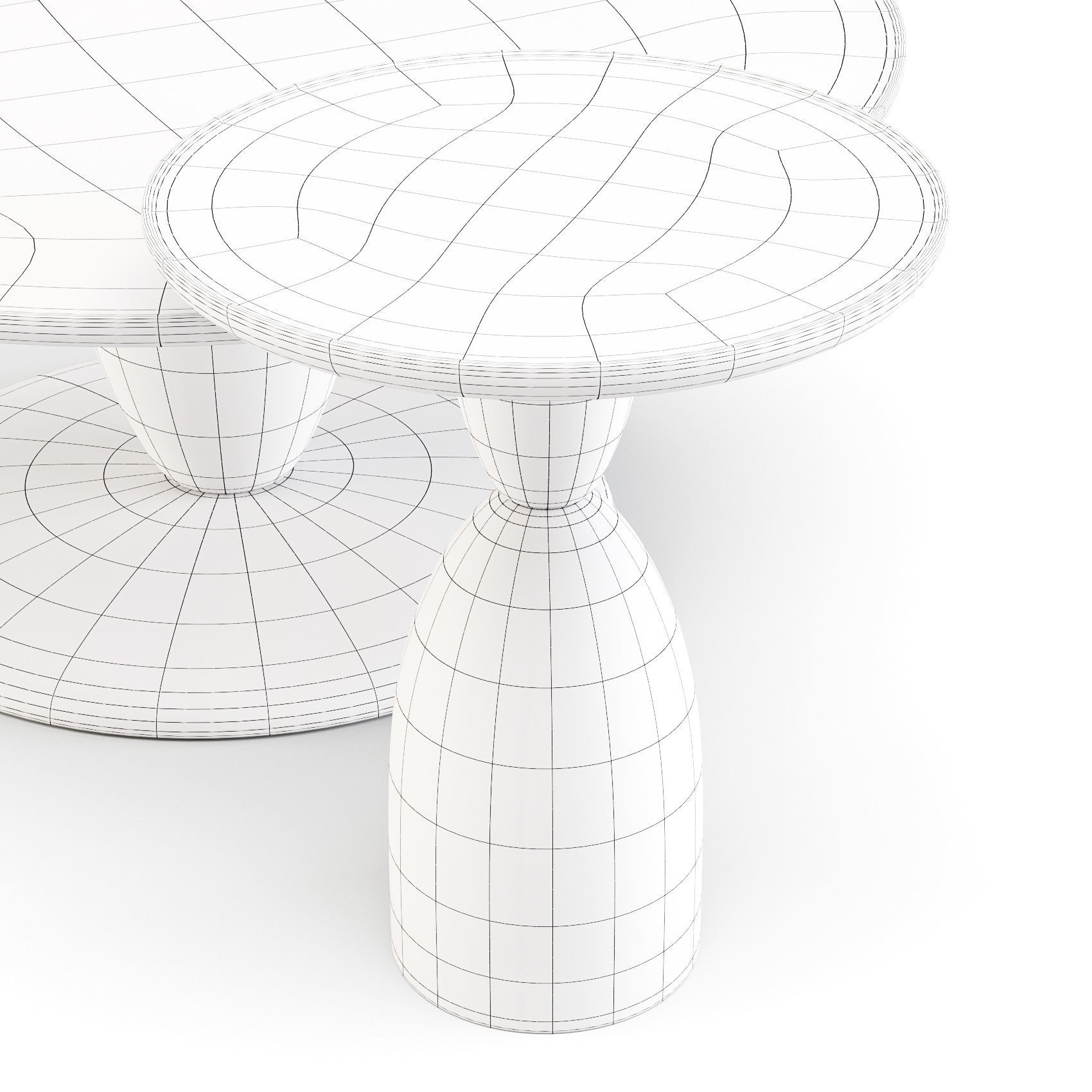 West Elm Winona - Coffee and Side Table 3D model_3