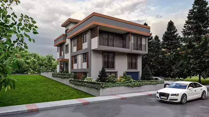 Implemented Architectural Project 3D model