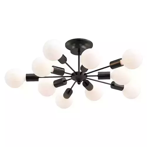 vitaluce-v4261-1-10pl nine light ceiling fixture with balls