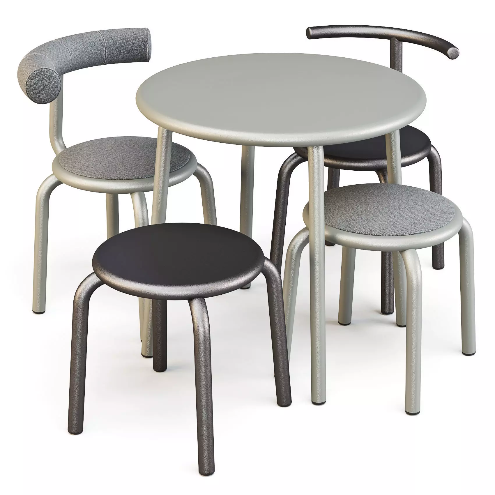 Plus Halle Torno - Dining Set 3D model_0