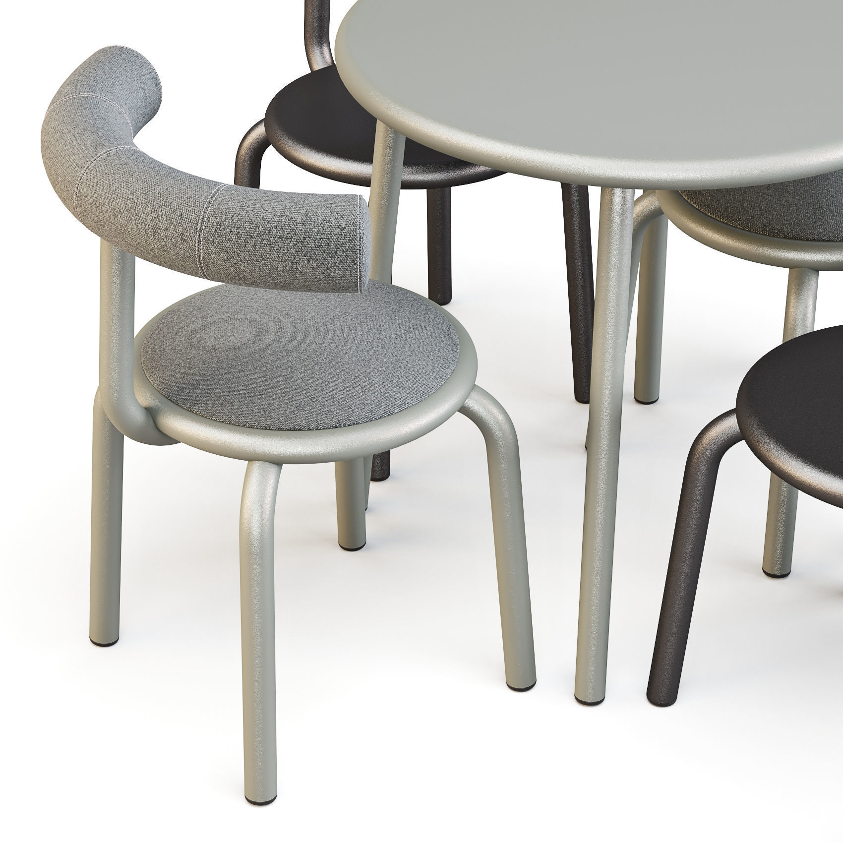 Plus Halle Torno - Dining Set 3D model_2