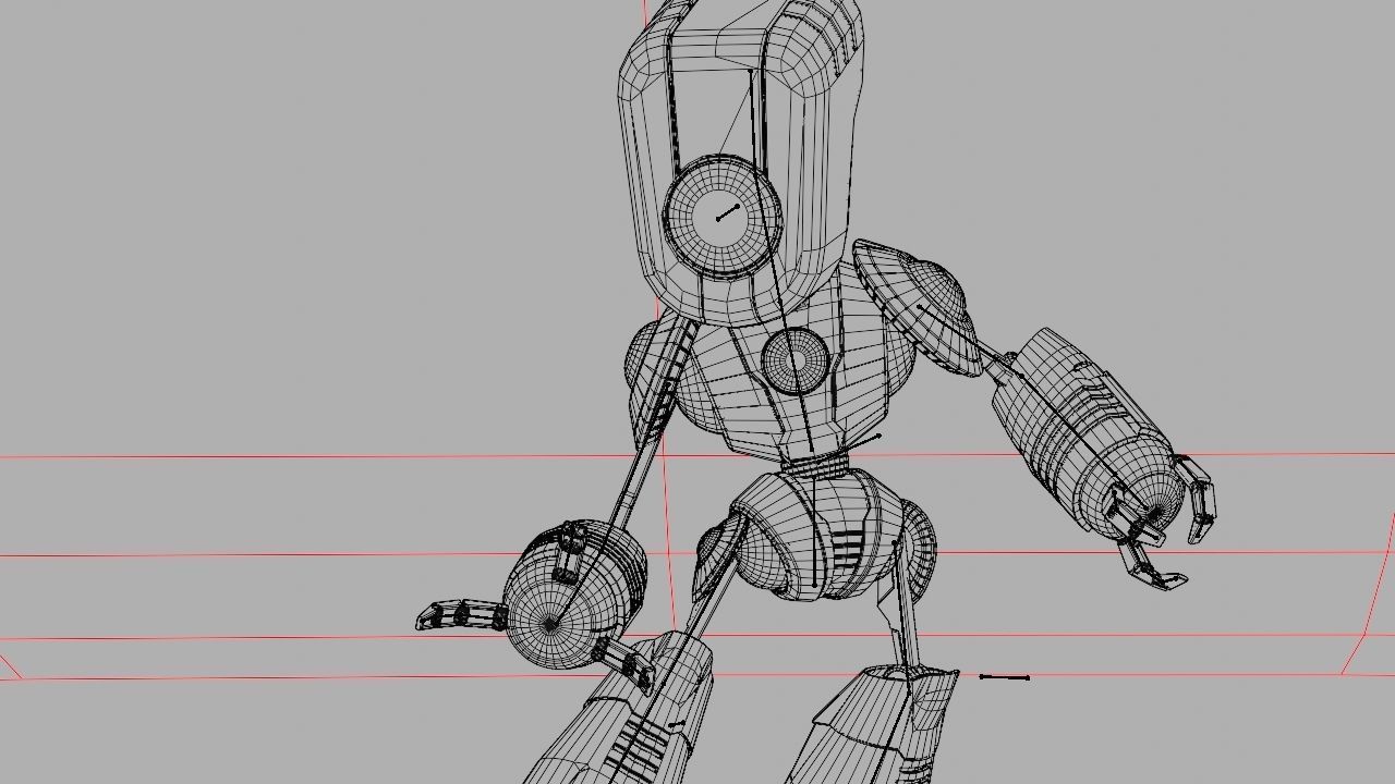 Toy Robot rigged character 3D model_28