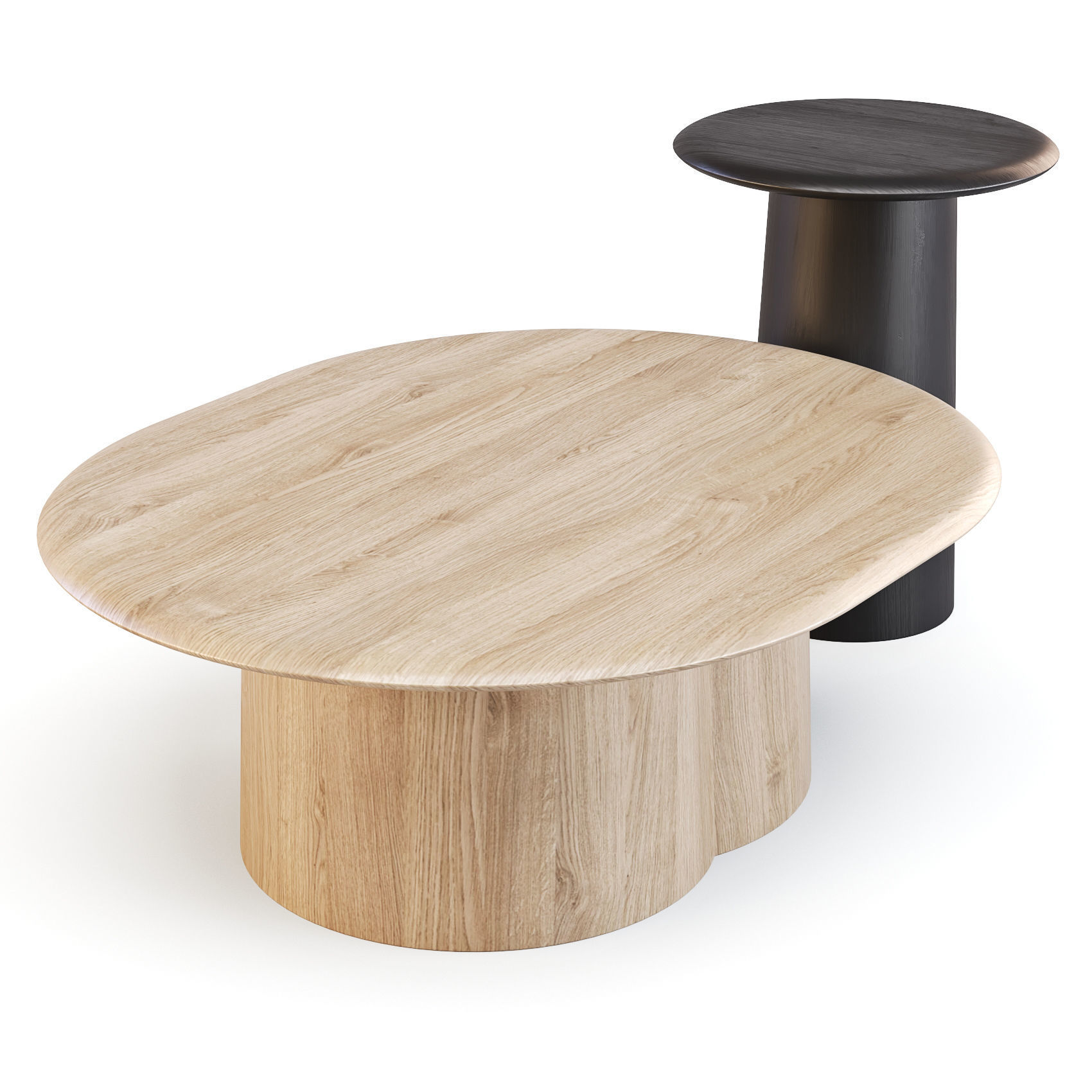 Plus Halle Proto - Coffee and Side Tables 3D model_2