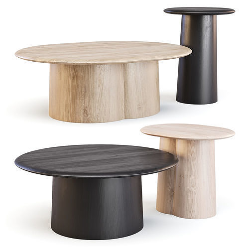 Plus Halle Proto - Coffee and Side Tables 3D model