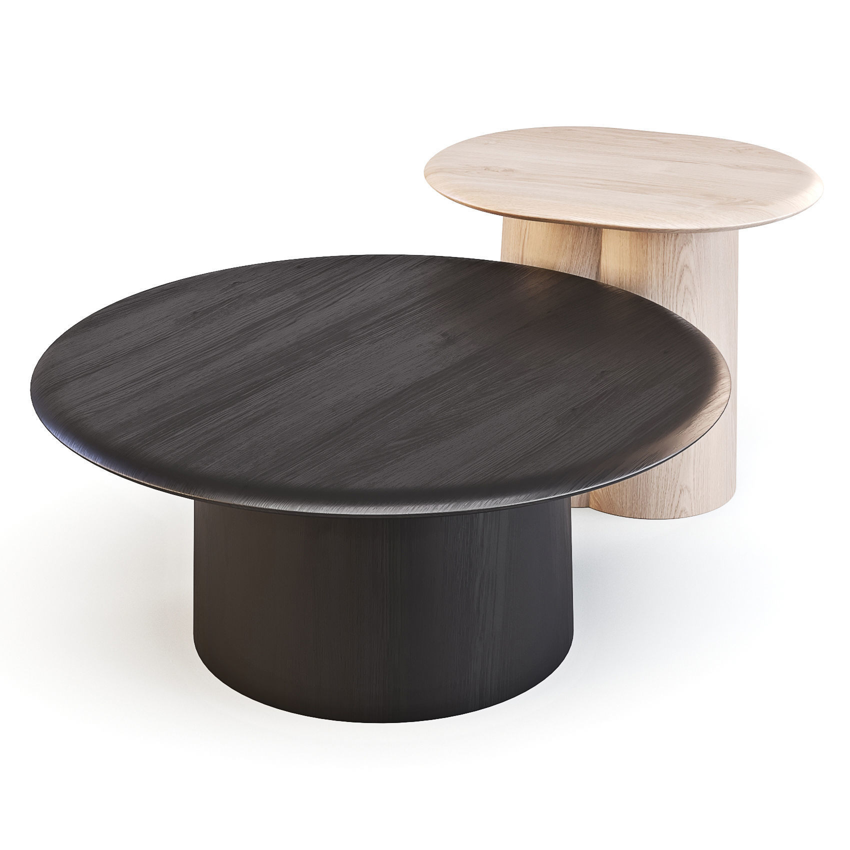 Plus Halle Proto - Coffee and Side Tables 3D model_3