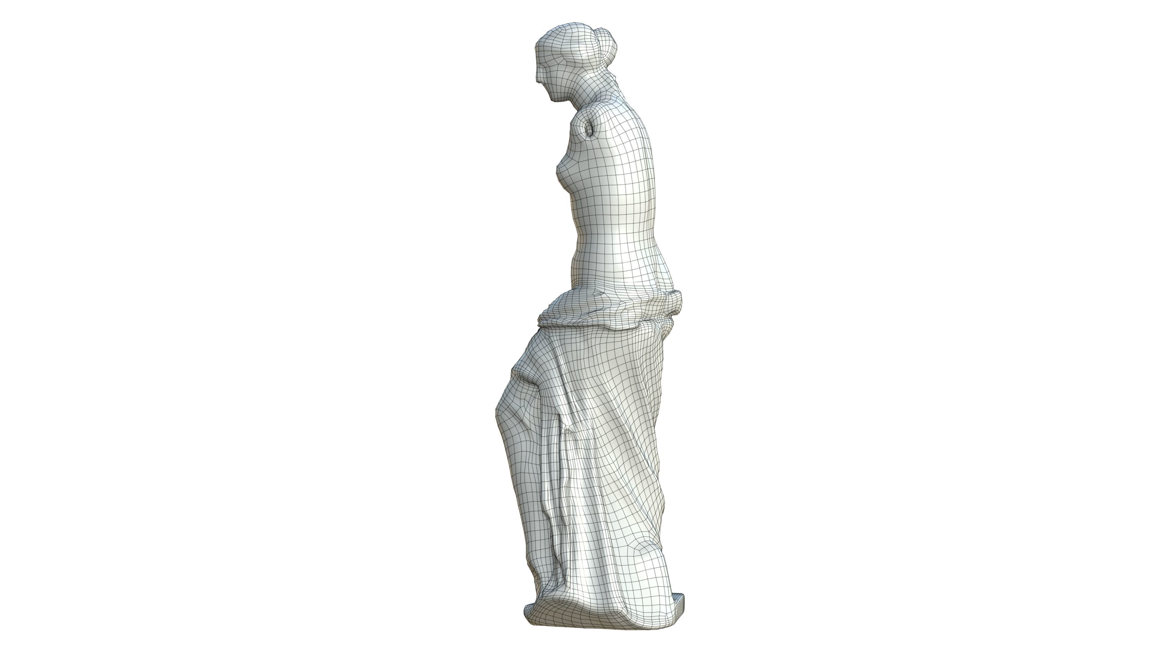 Statue 05 Low-poly 3D model_32