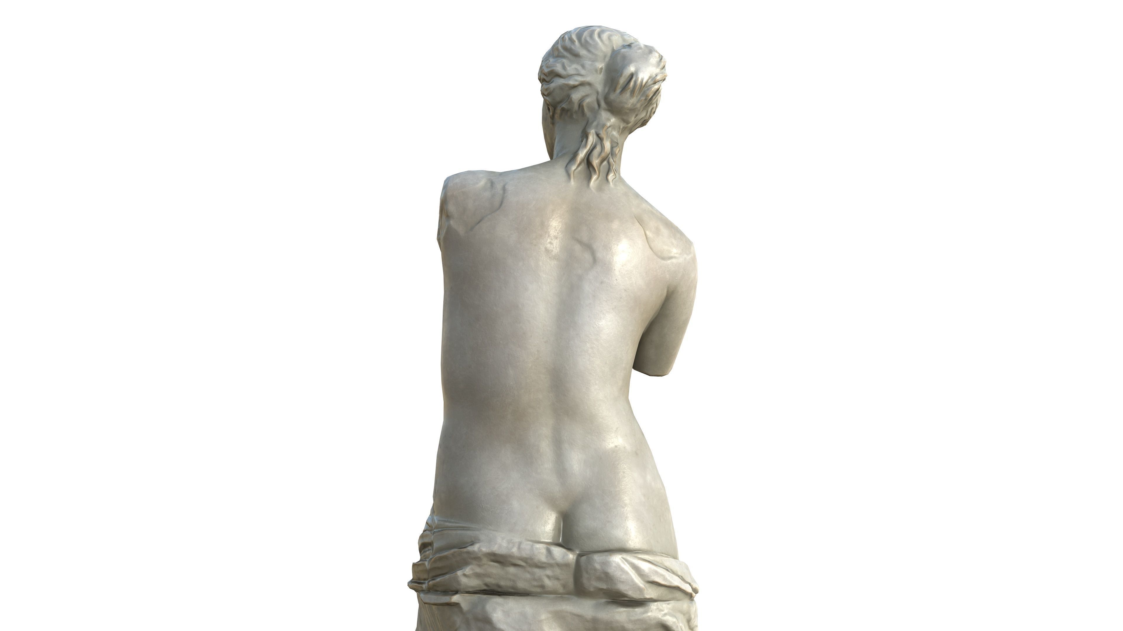 Statue 05 Low-poly 3D model_4