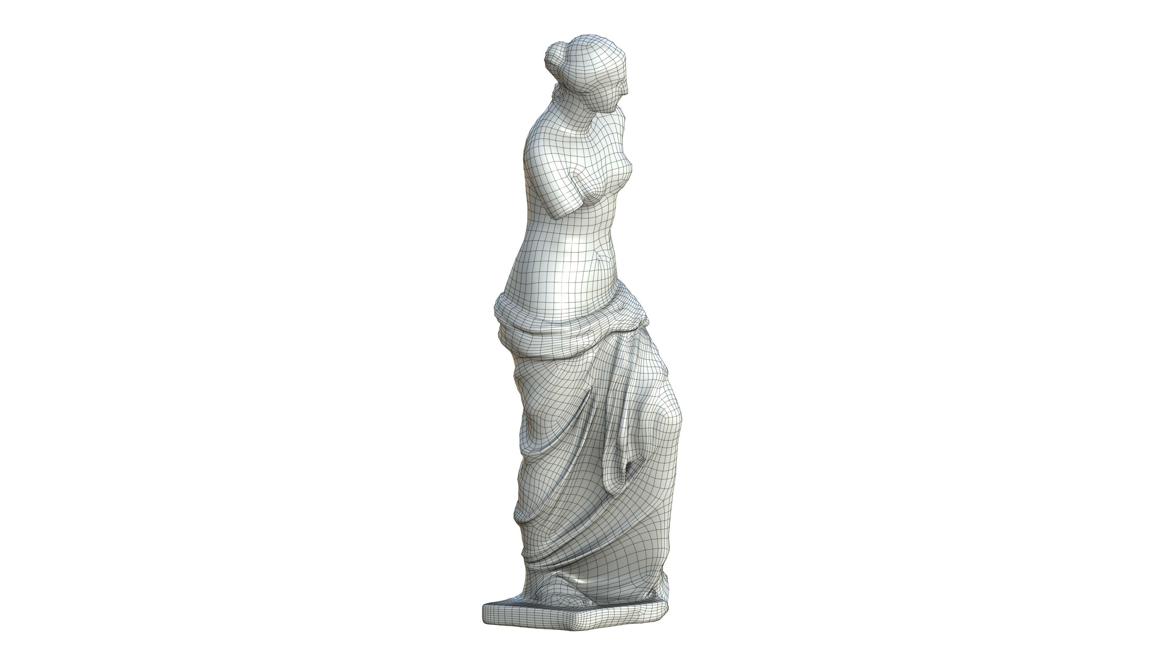 Statue 05 Low-poly 3D model_23
