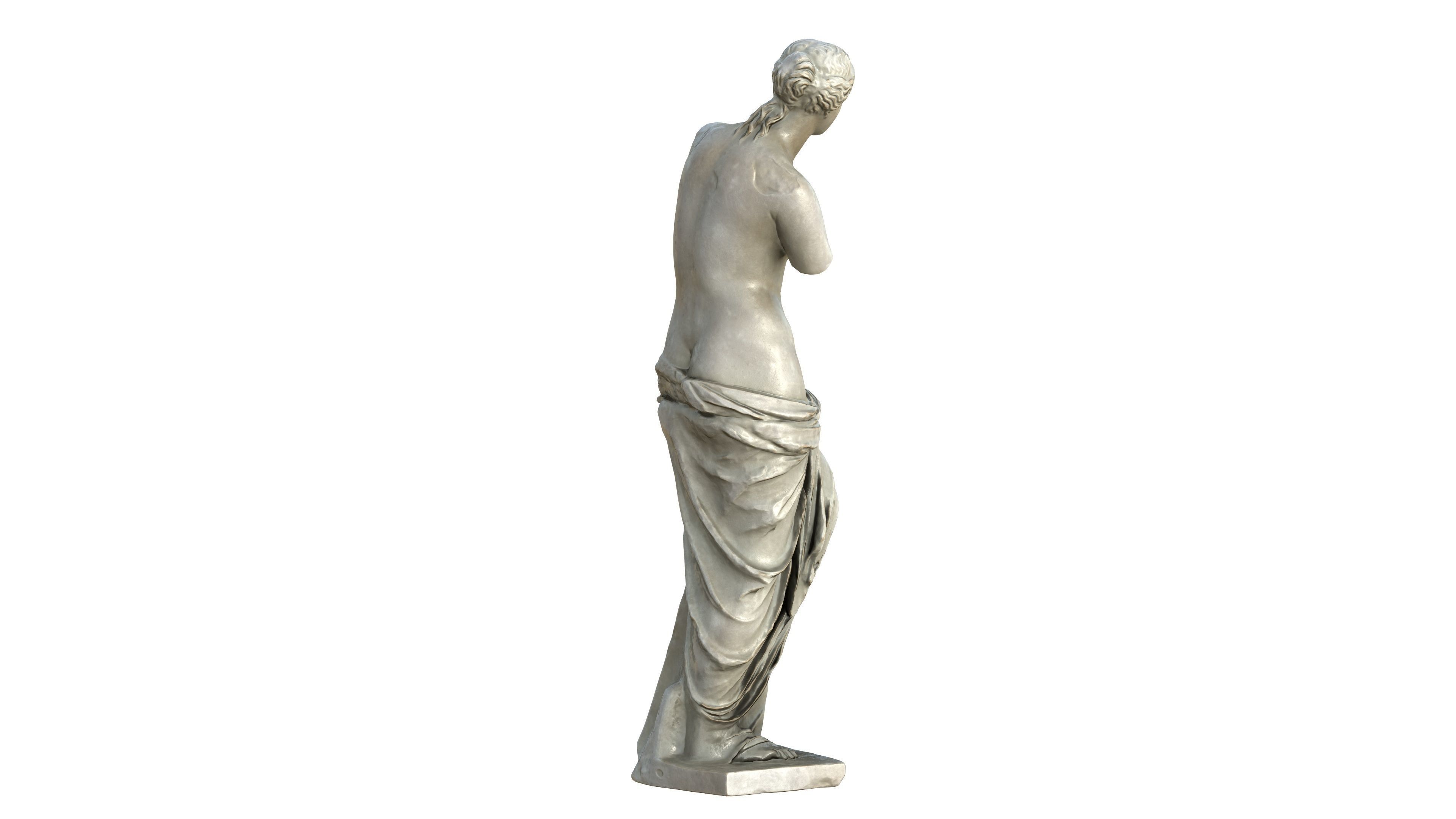 Statue 05 Low-poly 3D model_10