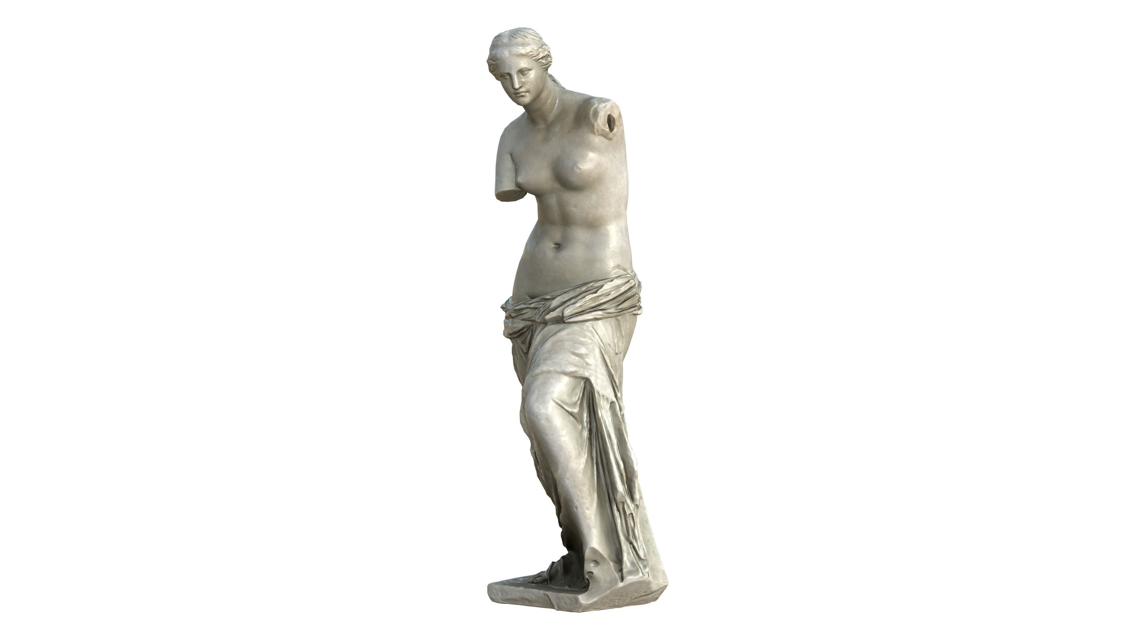 Statue 05 Low-poly 3D model_19