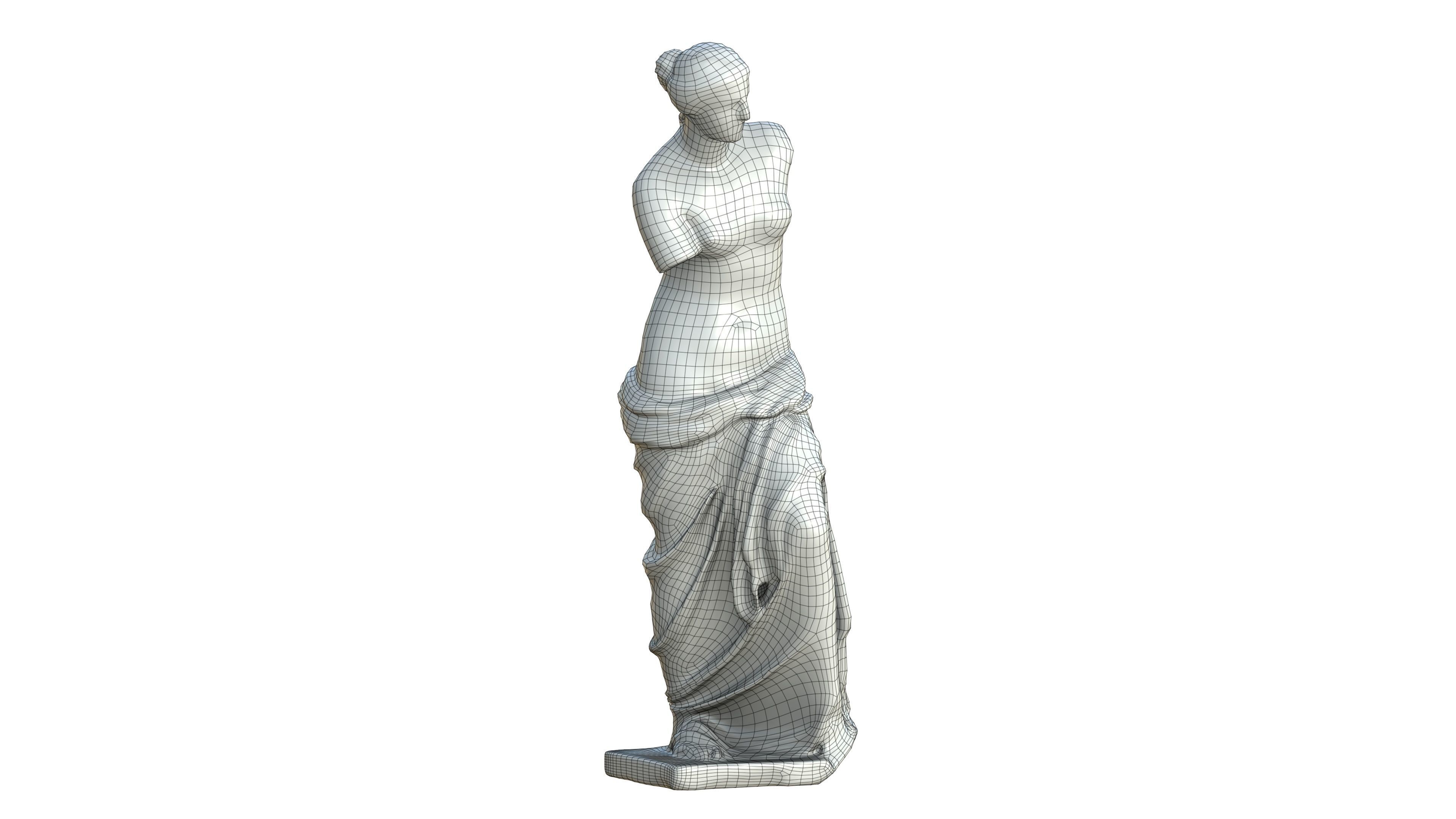 Statue 05 Low-poly 3D model_22