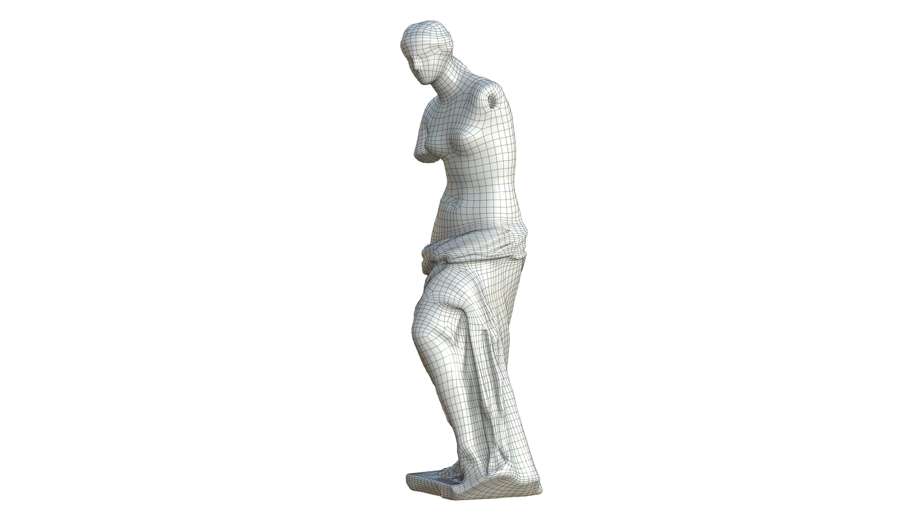 Statue 05 Low-poly 3D model_34