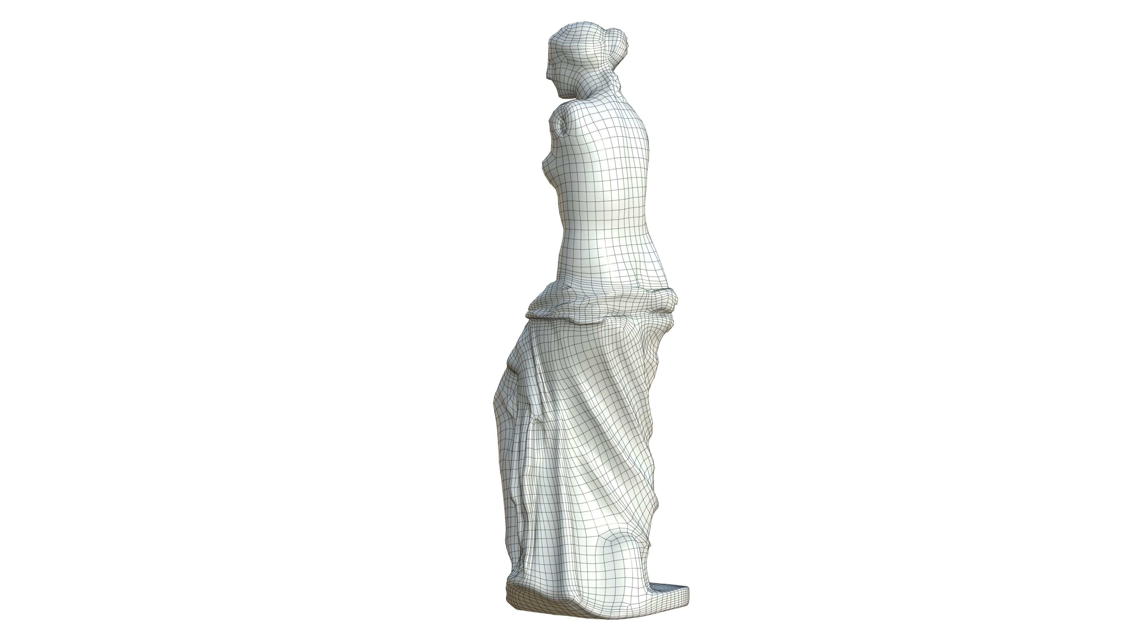 Statue 05 Low-poly 3D model_31