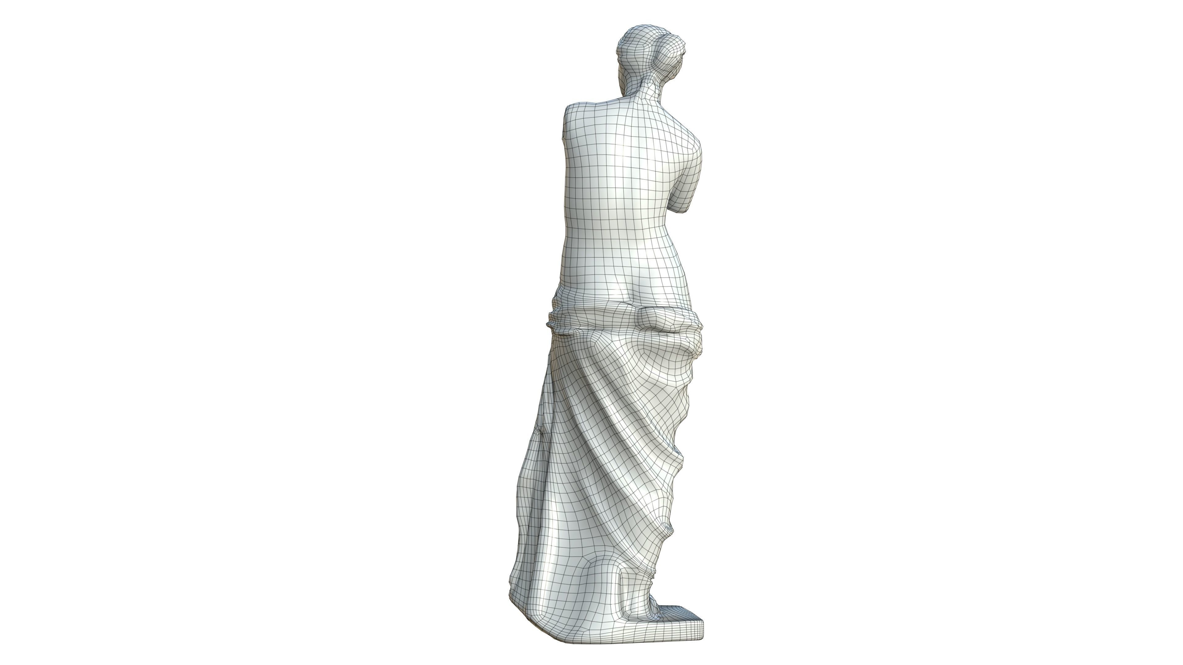 Statue 05 Low-poly 3D model_29