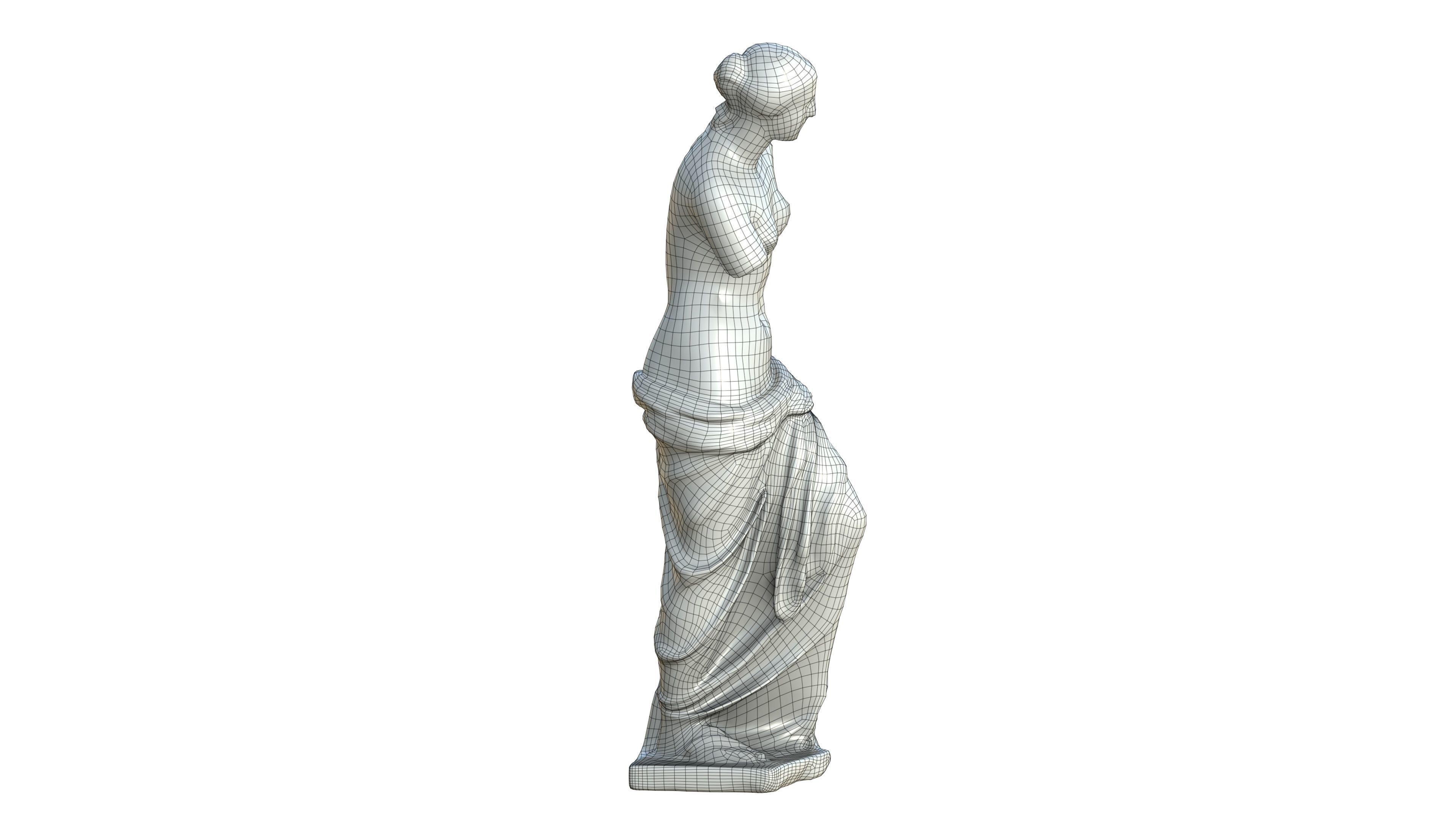 Statue 05 Low-poly 3D model_24