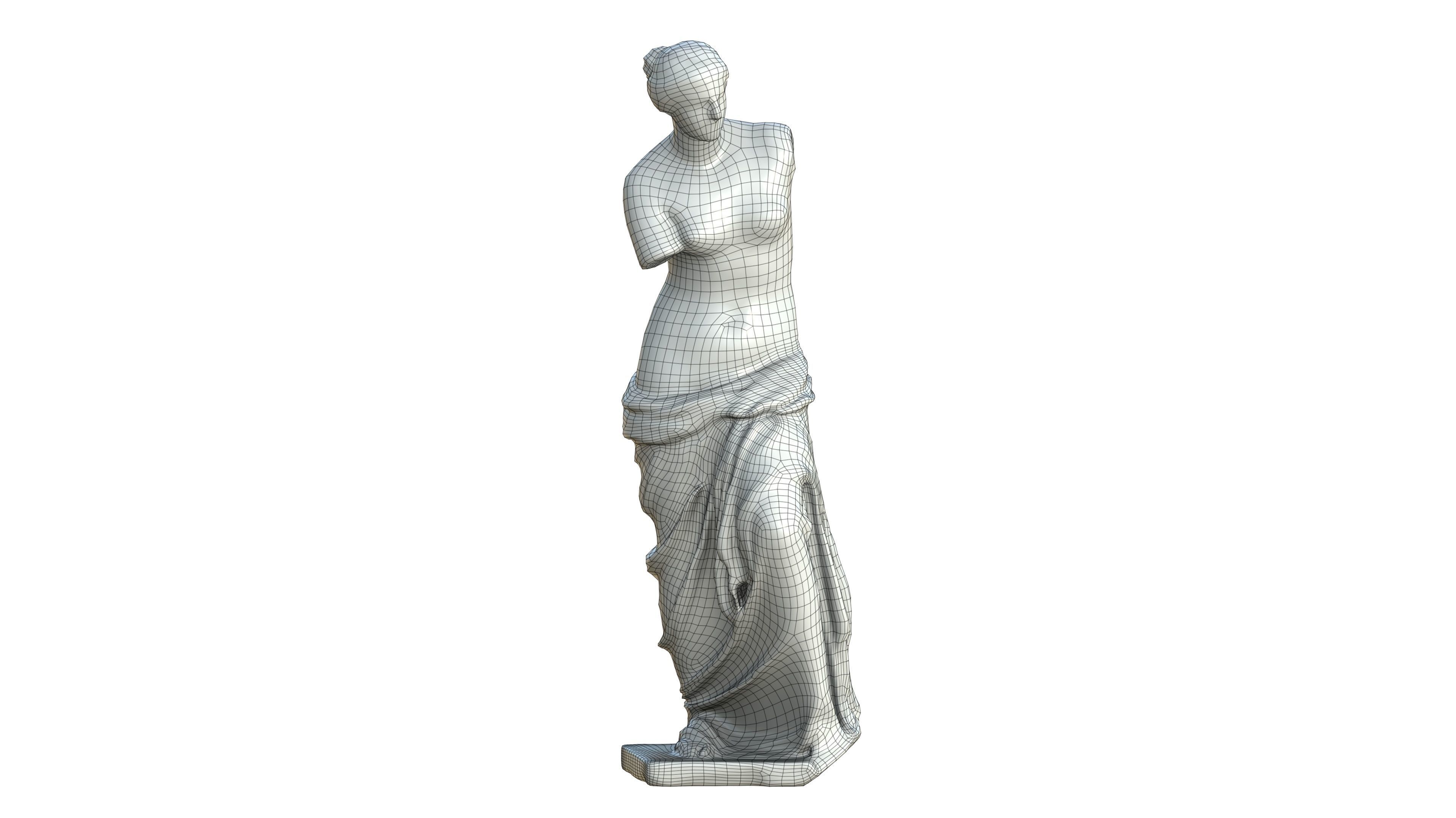 Statue 05 Low-poly 3D model_21